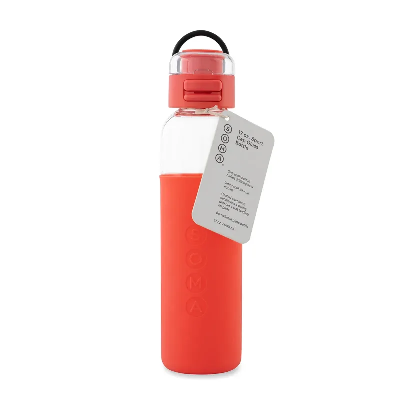 Botella de agua de vidrio SOMA Sport 17oz