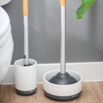 Toilet Brush and Plunger Set